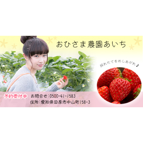 いちご狩りのバナ-